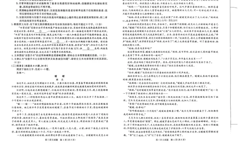 河南省新未来2025-2026学年高三上学期12月质量检测语文_2025年12月_251217河南省新未来2025-2026学年高三上学期12月质量检测