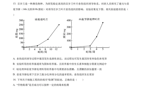 2026届江苏省南京市鼓楼区南京市第二十九中学模拟预测生物试题Word版无答案_2025年7月_250728江苏省南京市第二十九中学2026届高三上学期模拟预测试题