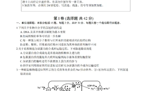 江苏省扬州市2025-2026学年高三上学期11月期中考试生物试题（含答案）_251122江苏省扬州市2025-2026学年高三上学期期中检测（全科）