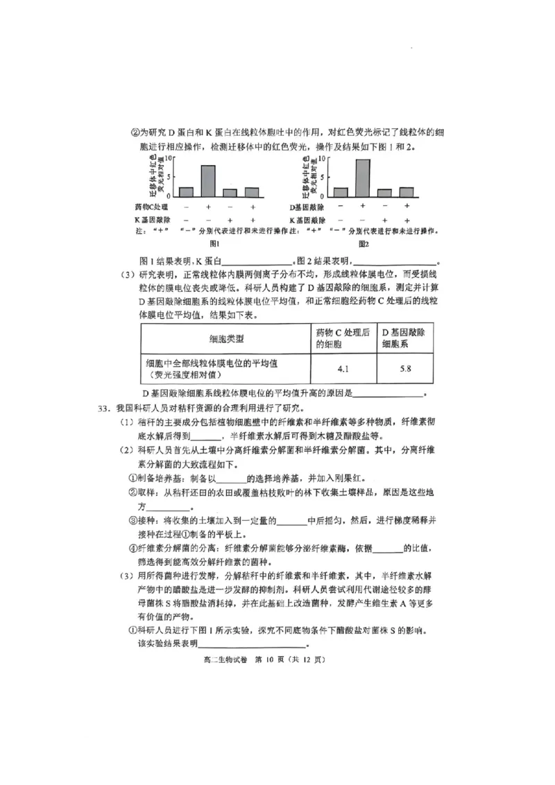 广东省大湾区2024-2025学年高二下学期7月期末考试生物试题_2025年7月_250707广东省大湾区2024-2025学年高二下学期期末统一测试（全科）