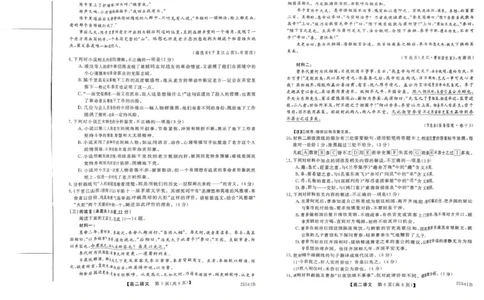 河南省新未来2024-2025学年高二下学期6月期末联考语文试题（含答案）_2025年6月_250623河南省新未来2025年6月高二期末联考质量检测