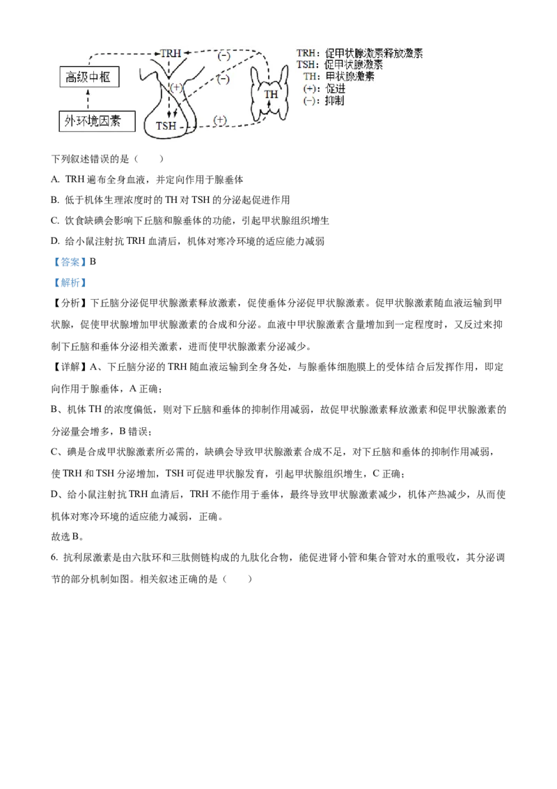 2026届江苏省南京市鼓楼区南京市第二十九中学模拟预测生物试题Word版含解析_2025年7月_250728江苏省南京市第二十九中学2026届高三上学期模拟预测试题