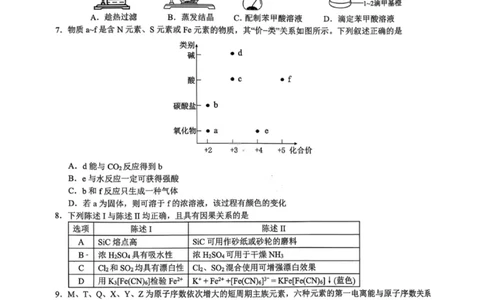 化学试卷-广东省2026届普通高中毕业班第二次调研考试_2025年12月_251205广东省光大联考2026届普通高中毕业班第二次调研考试（全科）