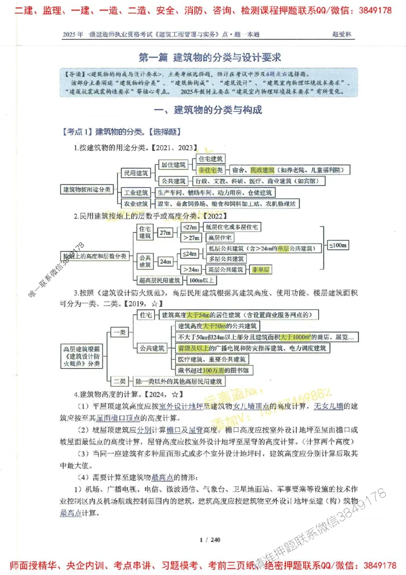 2025一建建筑-赵爱林-点.题一本通_2026年一级建造师_2026年一建建筑_2025年一建建筑SVIP_01-精华文档✿电子教材✿历年真题_29-建筑《点题一本通》赵爱林推荐