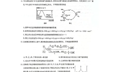 化学试题（图片版，无答案）_251106九师联盟2025-2026学年高三上学期11月第三次质量检测（期中）考试