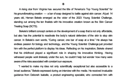 河南省实验中学2024-2025学年高二下学期第二次月考英语试卷（PDF版，含答案，无听力原文及音频）_2025年6月_250615河南省实验中学2024-2025学年高二下学期第二次月考（全科）(1)