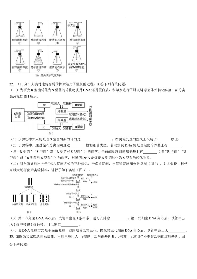 吉林省通化市梅河口市第五中学2025-2026学年高三上学期12月月考生物试题（含答案）_2025年12月_251216吉林省通化市梅河口市第五中学2025-2026学年高三上学期12月月考（全科）
