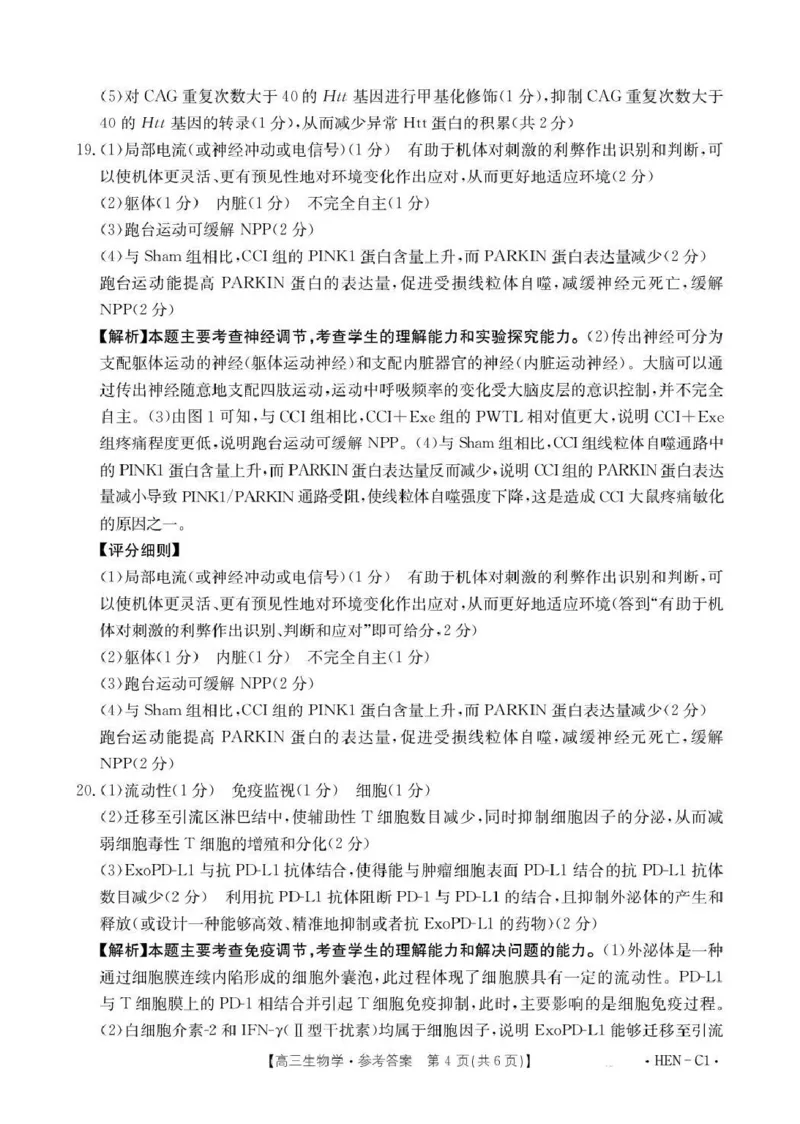 河南省2026届高三上学期11月联考（HEN）生物答案_2025年12月_251201河南省金太阳2026届高三上学期11月联考（全科）_河南省金太阳2026届高三上学期11月联考生物