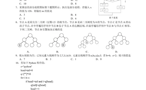 浙江省9+1高中联盟2026届高三上学期期中考试技术试卷（含答案）_251121浙江省9+1高中联盟2025-2026学年高三上学期期中考试（全科）