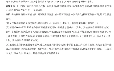 地理试卷详细答案_2025年7月_250714海南省&middot;天一大联考2024-2025学年高二下学期学业水平诊断（三）（全科）_海南省天一大联考2024-2025学年高二下学期学业水平诊断（三）地理