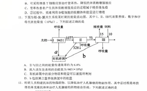 内蒙古赤峰市2024-2025学年高二下学期期末联考生物试卷（图片版，有答案）_2025年7月_250720内蒙古赤峰市2024-2025学年高二下学期期末联考