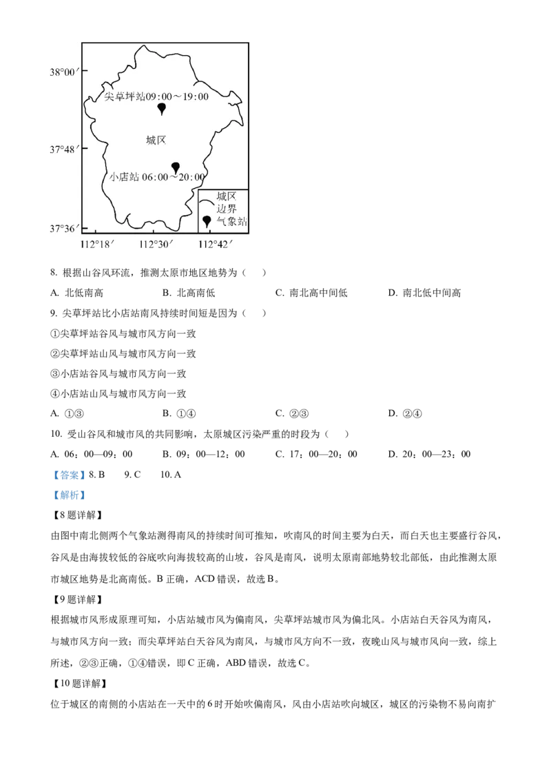 湖南省长沙大学附属中学2024-2025学年高二下学期6月月考地理试题Word版含解析_2025年6月_250627湖南省长沙大学附属中学2024-2025学年高二下学期6月月考