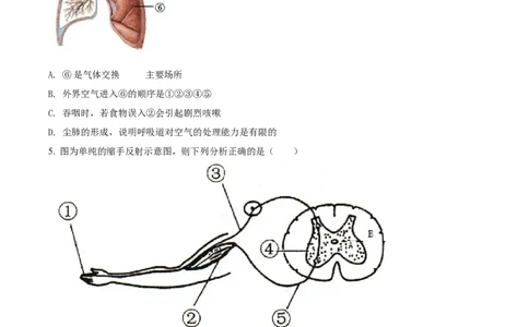 精品解析：2022年四川省南充市中考生物真题（原卷版）_中考真题_8.生物中考真题2015-2024年_2022年全国中考生物114份14
