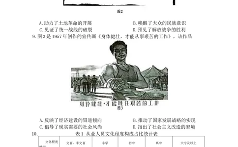 四川省广元市2024-2025学年高二下学期期末教学质量监测历史试题（含答案）_2025年7月_250720四川省广元市2024-2025学年高二下学期期末教学质量监测
