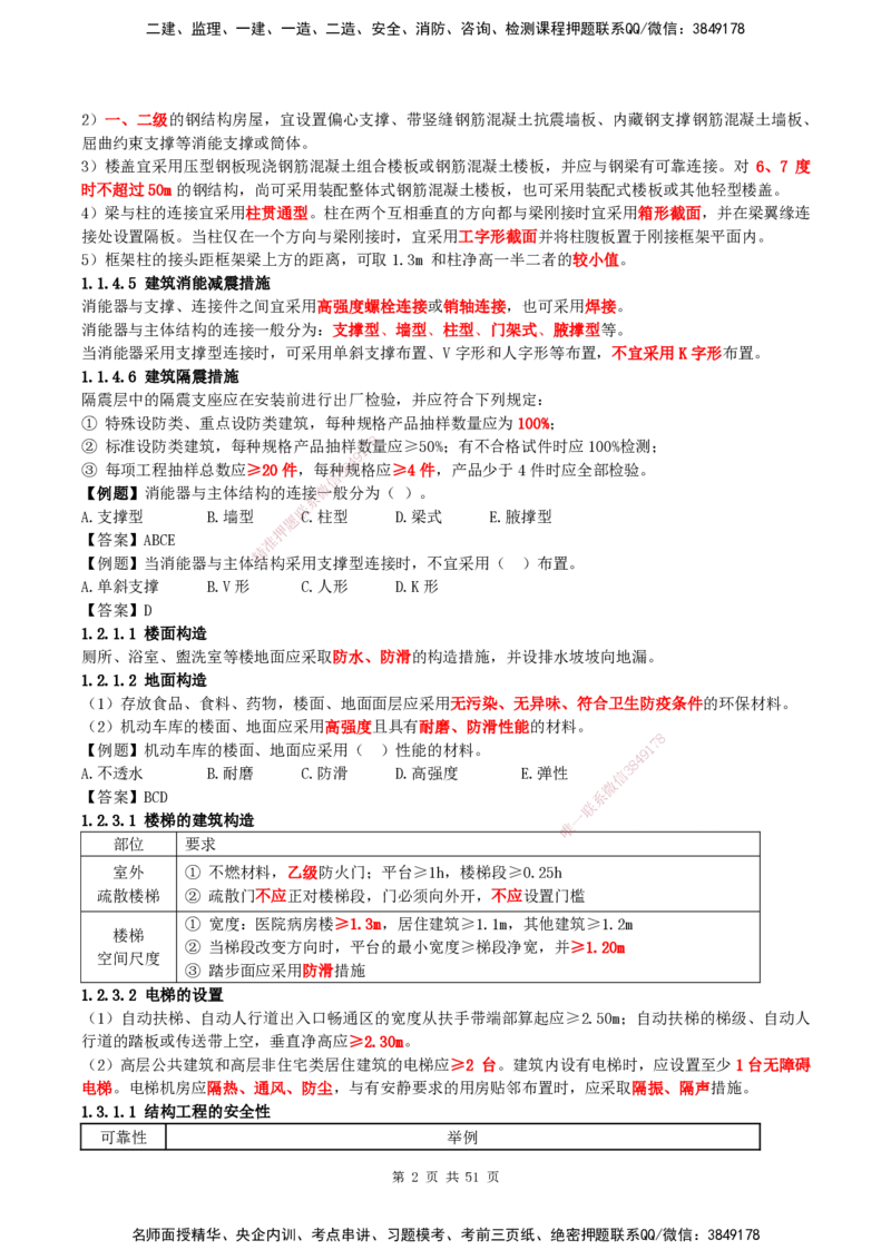 2025一建建筑天成密训讲义+配题_2026年一级建造师_2026年一建建筑_2025年一建建筑SVIP_04-冲刺串讲✿考点强化✿小灶集训_94-建筑《考前天成密训》许军HX_讲义