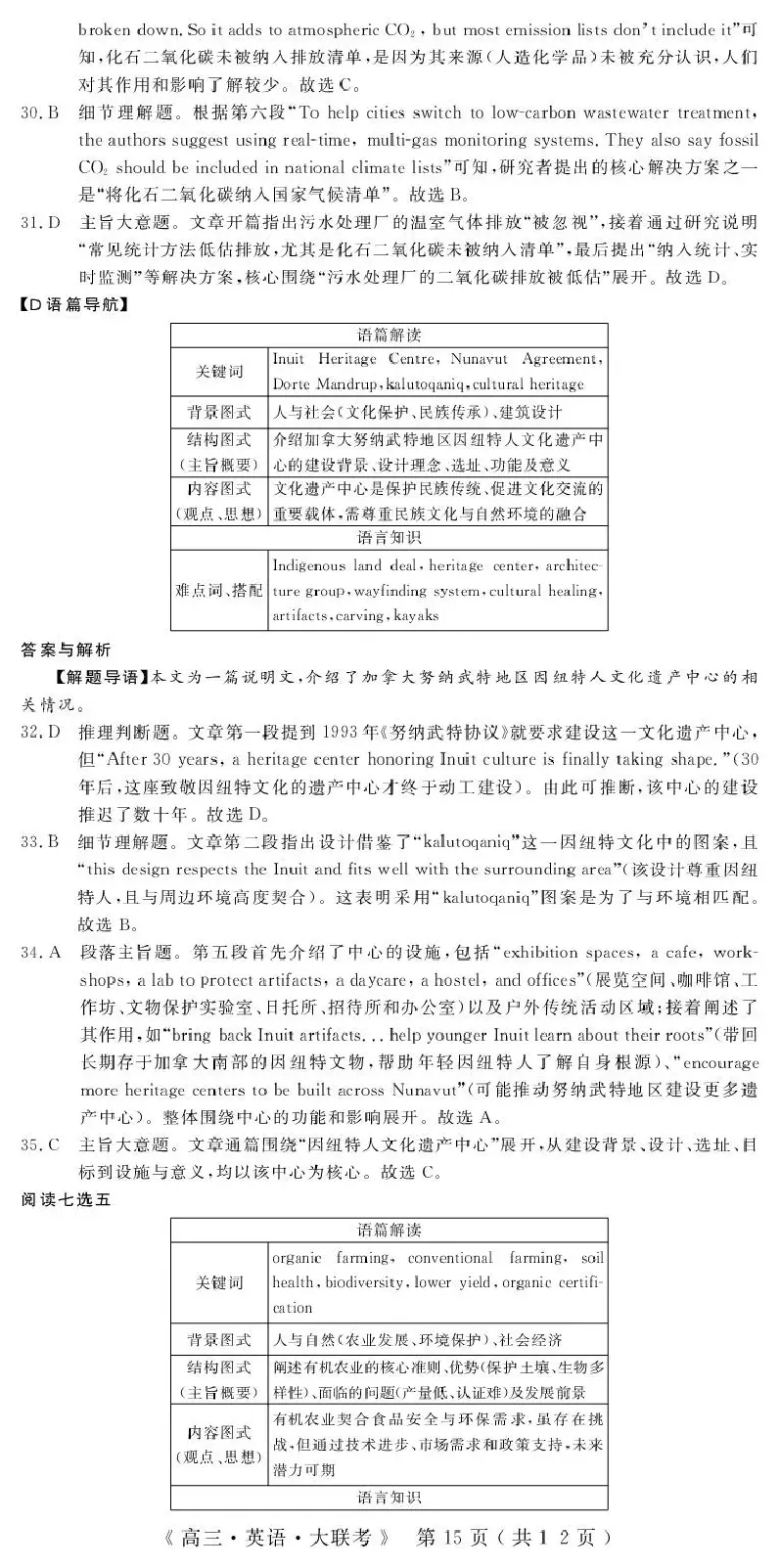 2026届高中联盟12月高三联考英语答案_2025年12月_251224江西省赣抚吉十二校联盟体2026届高三12月联考（全科）