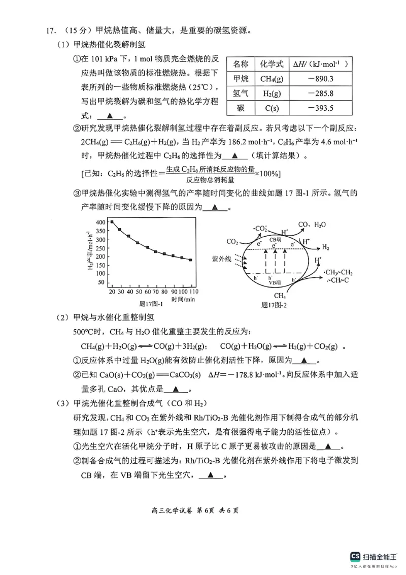 江苏省苏州市2025-2026学年高三上学期期中阳光调研化学试题_251119江苏省苏州市2025-2026学年高三上学期期中阳光调研（全科）