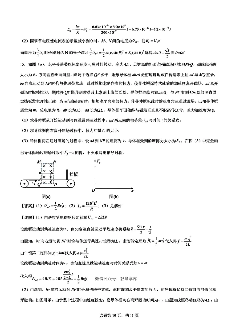 (吉林黑龙江)九省联考-物理解析版_九省联考更新中_黑龙江吉林（物化生政史地）_九省联考物理（黑龙江吉林)（含答案）