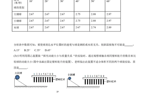 精品解析：2020年浙江省温州市中考物理试题（原卷版）_中考真题_4.物理中考真题2015-2024年_2020中考物理真题110份_2020年中考真题精品解析物理（浙江温州卷）精编word版