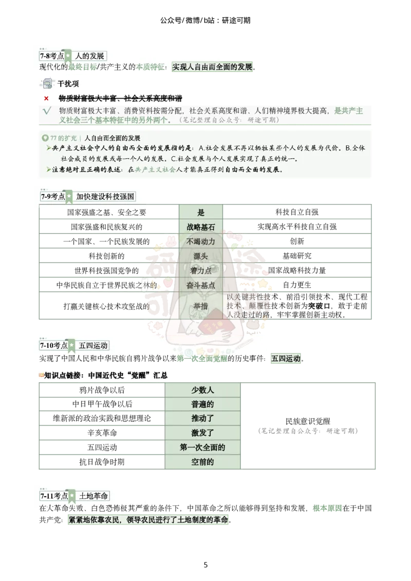 @研途可期-肖八第7套选择题精解_2026考公资料_（49）政治理论合集_政治理论合集_2025考研政治pdf（笔记）_肖秀荣考研政治_25肖秀荣《八套卷》+浓缩背诵合集