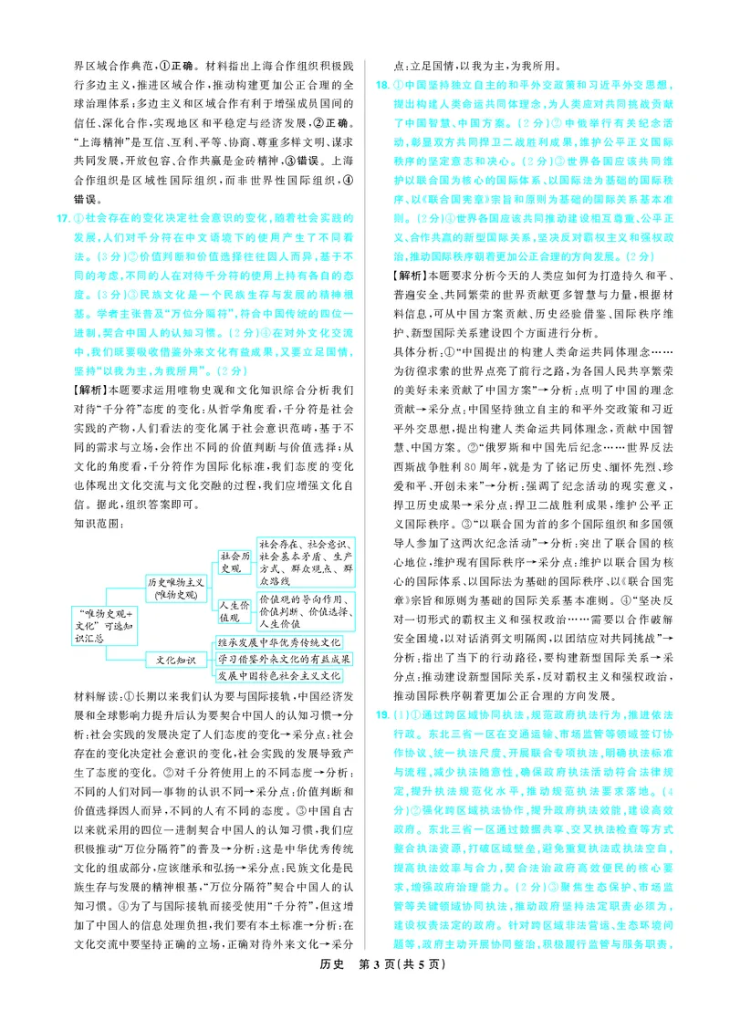 政治答案_2025年12月_251219东北精准教学联盟2025年12学高三联考考后强化卷（全科）