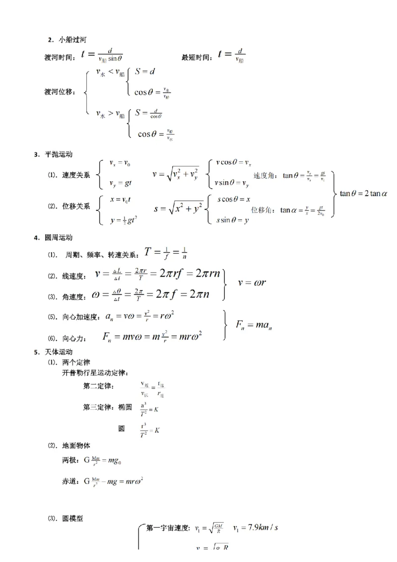 25高考物理考前必备手册_2025年6月_250607合集