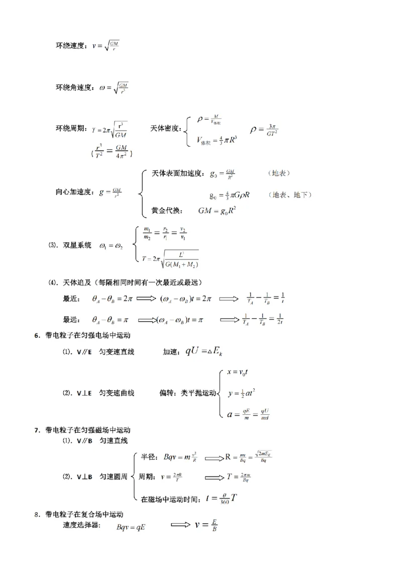 25高考物理考前必备手册_2025年6月_250607合集