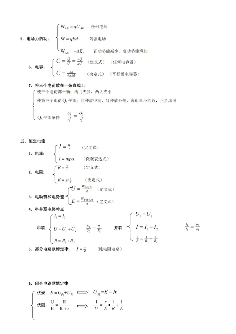 25高考物理考前必备手册_2025年6月_250607合集