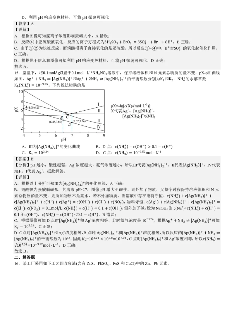 黑、吉、辽、蒙化学-答案_1.高考2025全国各省真题+答案_00.2025各省市高考真题及答案（按省份分类）_20.辽宁卷（9科全）_化学