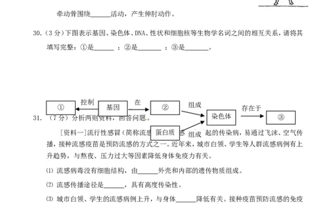 福建省厦门市2016年中考生物真题试题（含答案）_中考真题_8.生物中考真题2015-2024年_2016年全国中考生物74份