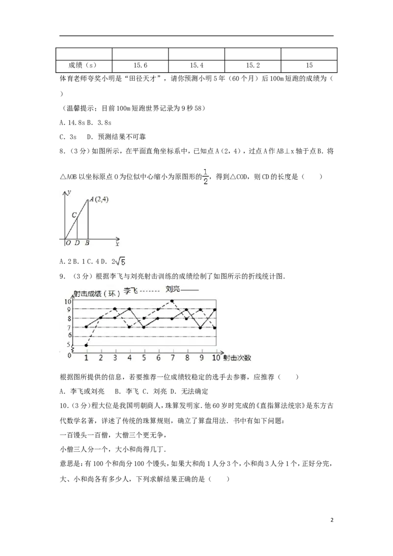 湖南省邵阳市2018年中考数学真题试题（含解析）_中考真题_2.数学中考真题2015-2024年_2018年全国中考数学258份