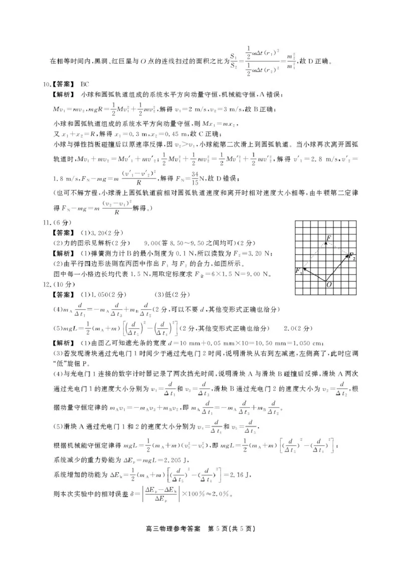 2025-2026学年鼎尖名校第六届逐梦星辰联考安徽省各校高三物理试卷答案高三11月物理答案_2025年12月_251203安徽省鼎尖名校2025-2026学年高三上学期第六届逐梦星辰11月联考（全科）