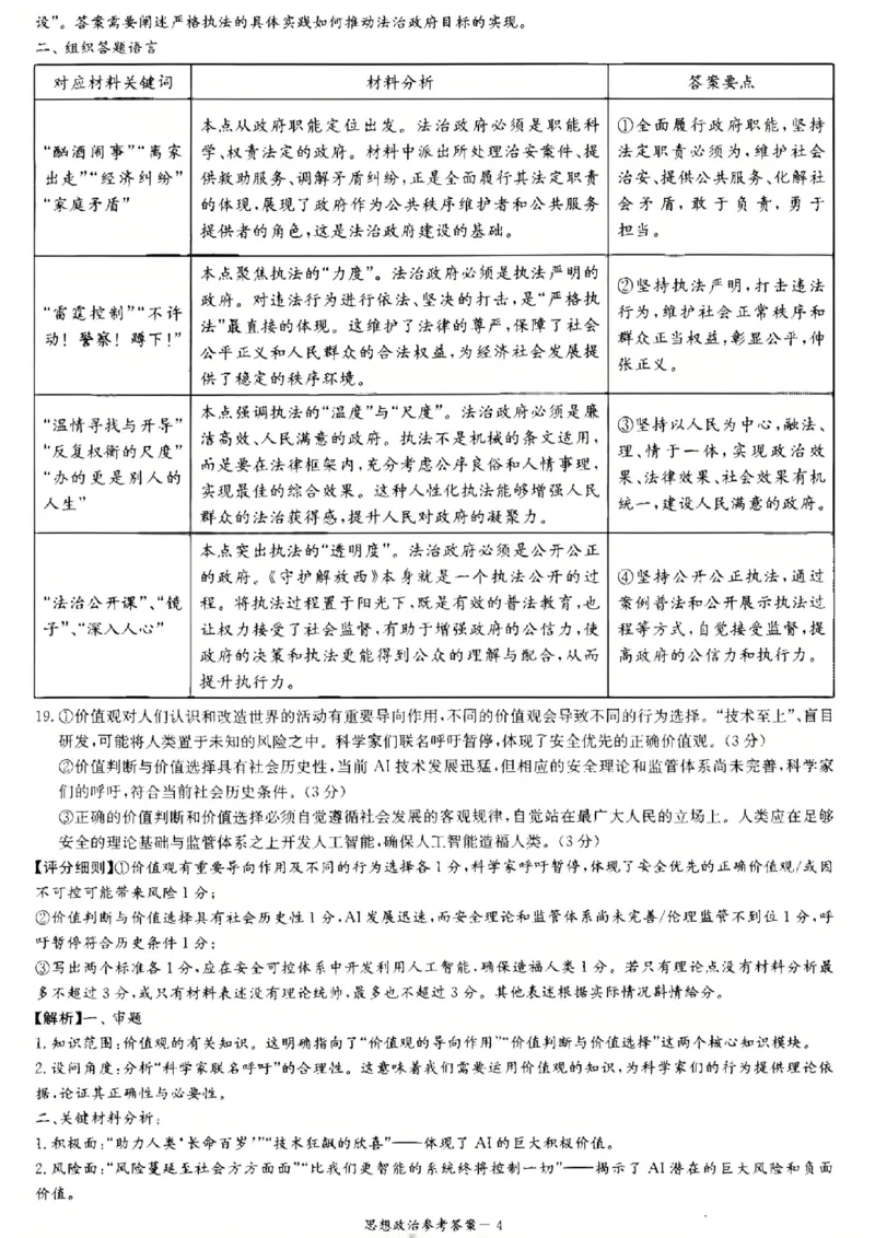 湖南省新高考教学教研联盟2026届高三年级12月联考（长郡二十校联盟）政治答案_2025年12月_251202湖南省新高考教学教研联盟2026届高三年级12月联考（长郡二十校联盟）（全科）