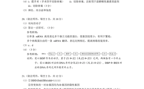 海淀区2025-2026学年第一学期期中练习答案_251107北京市海淀区2025-2026学年高三上学期期中（全科）_北京市海淀区2025-2026学年高三上学期期中考试生物试题（含答案）