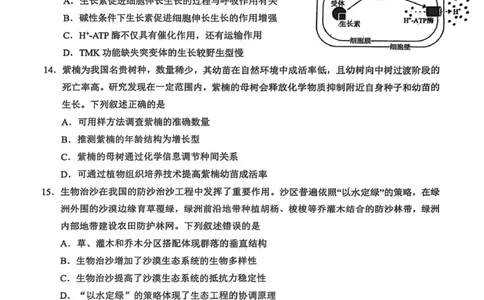 云学联盟2025-2026学年高三上学期12月月考生物_2025年12月_251220湖北省云学联盟2025-2026学年高三上学期12月月考（全科）
