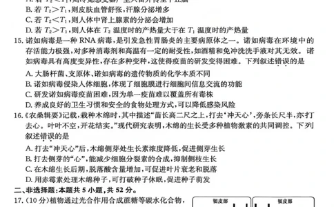 山西省部分学校2025-2026学年高三上学期12月月考生物试题_2025年12月_251212山西卓越联盟2026届高三12月质量检测卷（26-X-205C）12.9-10（全科）