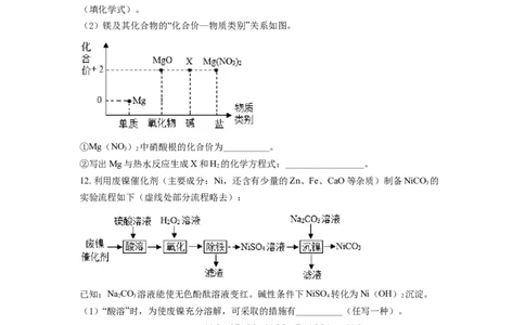 精品解析：2021年江苏省南通市中考化学试题（原卷版）_中考真题_5.化学中考真题2015-2024年_地区卷_江苏省_江苏南通中考化学2008---2022年