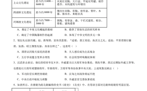 厦门外国语学校2026届高三上学期12月月考历史试卷（含答案）_2025年12月_251208福建省厦门外国语学校2025-2026学年高三上学期12月月考（全科）