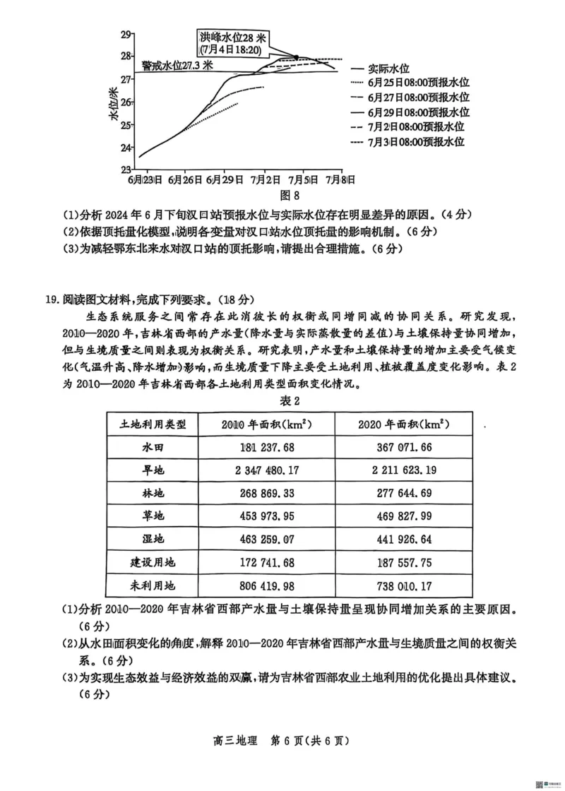 河北省2026届沧州市高三上学期12月教学质量监测地理试题+答案_2025年12月_251215河北省2026届沧州市高三上学期12月教学质量监测