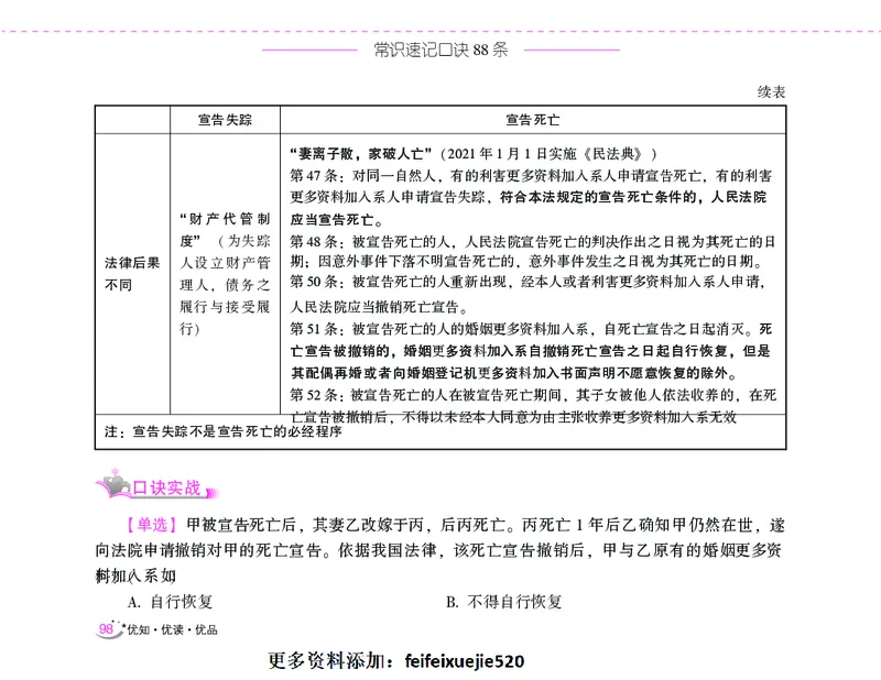 李梦娇常识速记口诀88条（8.0版）_26吉林考备考资料包_04行测资料包（笔记图推导图等）_42常识口诀88条