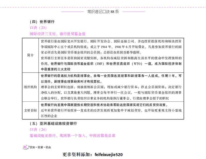 李梦娇常识速记口诀88条（8.0版）_26吉林考备考资料包_04行测资料包（笔记图推导图等）_42常识口诀88条