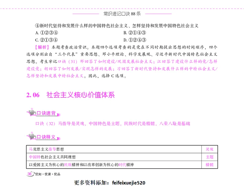 李梦娇常识速记口诀88条（8.0版）_26吉林考备考资料包_04行测资料包（笔记图推导图等）_42常识口诀88条