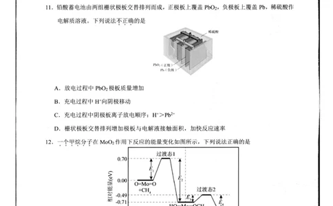 浙江省杭州市2024-2025学年高二下学期6月期末教学质量检测化学试题（含答案）_2025年6月_250625浙江杭州市2024-2025学年高二下学期6月期末考试教学质量检测（全科）