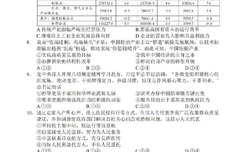 政治卷-2506衢州高二期末_2025年6月_250620浙江省衢州市2024-2025学年高二下学期6月教学质量检测（全科）_浙江省衢州市2024-2025学年高二下学期6月教学质量检测政治