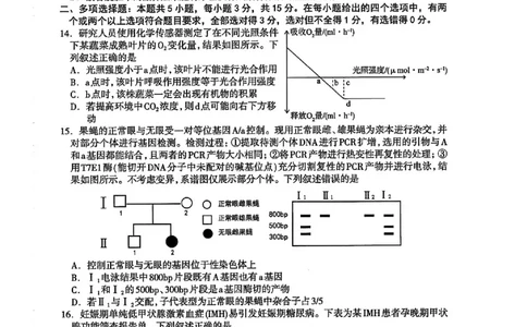 河北省石家庄市2026届高三上学期11月教学质量摸底检测生物试卷（含答案）_251116河北省石家庄市2026届高三上学期11月教学质量摸底检测（全科）