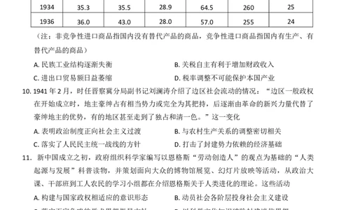 云南省昆明市第一中学2025-2026学年高三上学期第三次联考历史试卷（含答案）_251101云南省昆明市第一中学2025-2026学年高三上学期第三次联考（全科）