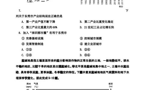 二模_2024届吉林省吉林市高三上学期第二次模拟考试_吉林省吉林市2024届高三上学期第二次模拟考试地理