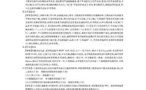 生物答案-江西省2026届上进稳派联考高三11月一轮复习阶段检测_251114江西省2026届上进稳派联考高三11月一轮复习阶段检测（全科）