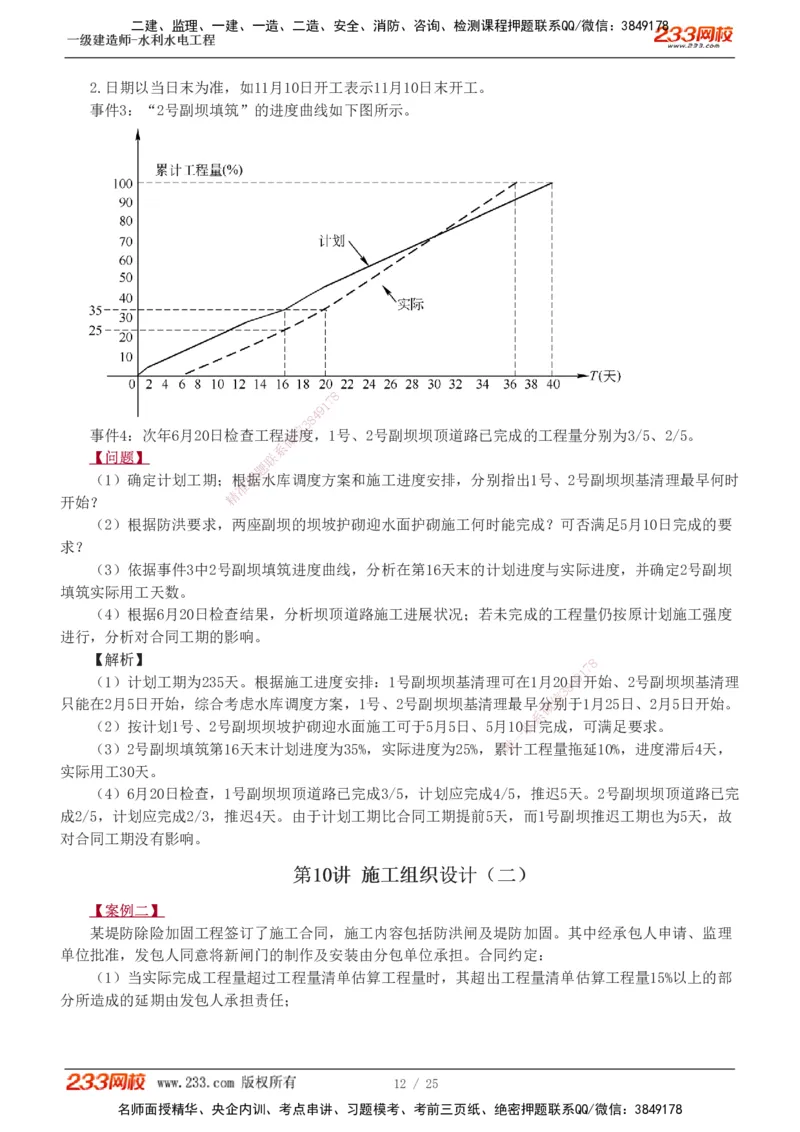 1-19_2026年一级建造师_2026年一建水利_2025年一建水利SVIP_04-冲刺串讲✿考点强化✿小灶集训_04-水利《高频考点班》刘二林233推荐