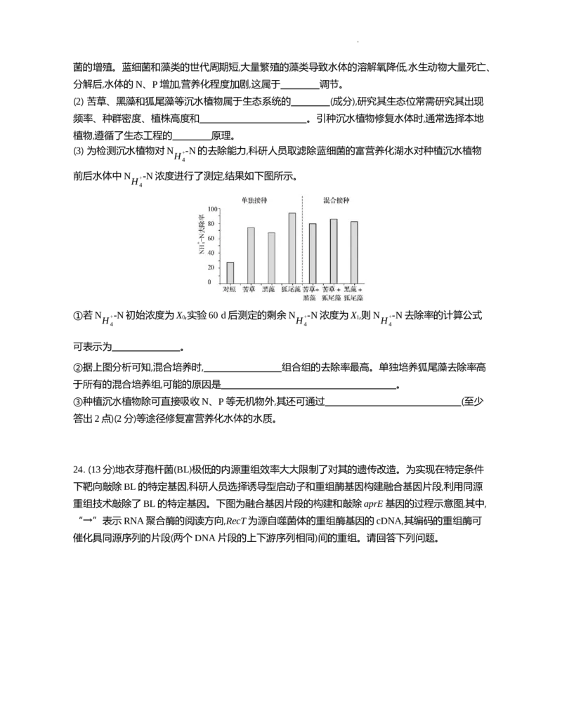 江苏省部分高中2024-2025学年高二下学期期末迎考生物试题_2025年6月_250618江苏省部分高中2024-2025学年高二下学期期末迎考（全科）